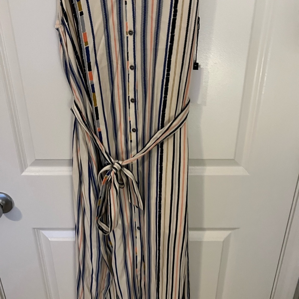 NWT Astr The Label Womens Andy Striped Midi Dress- Size Large - Picture 14 of 15